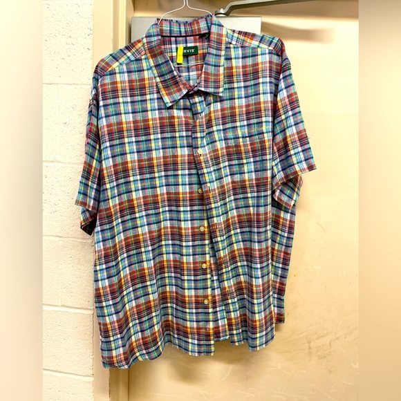 Orvis men’s size XXL plaid design button down shirt sleeve shirt - Picture 1 of 5